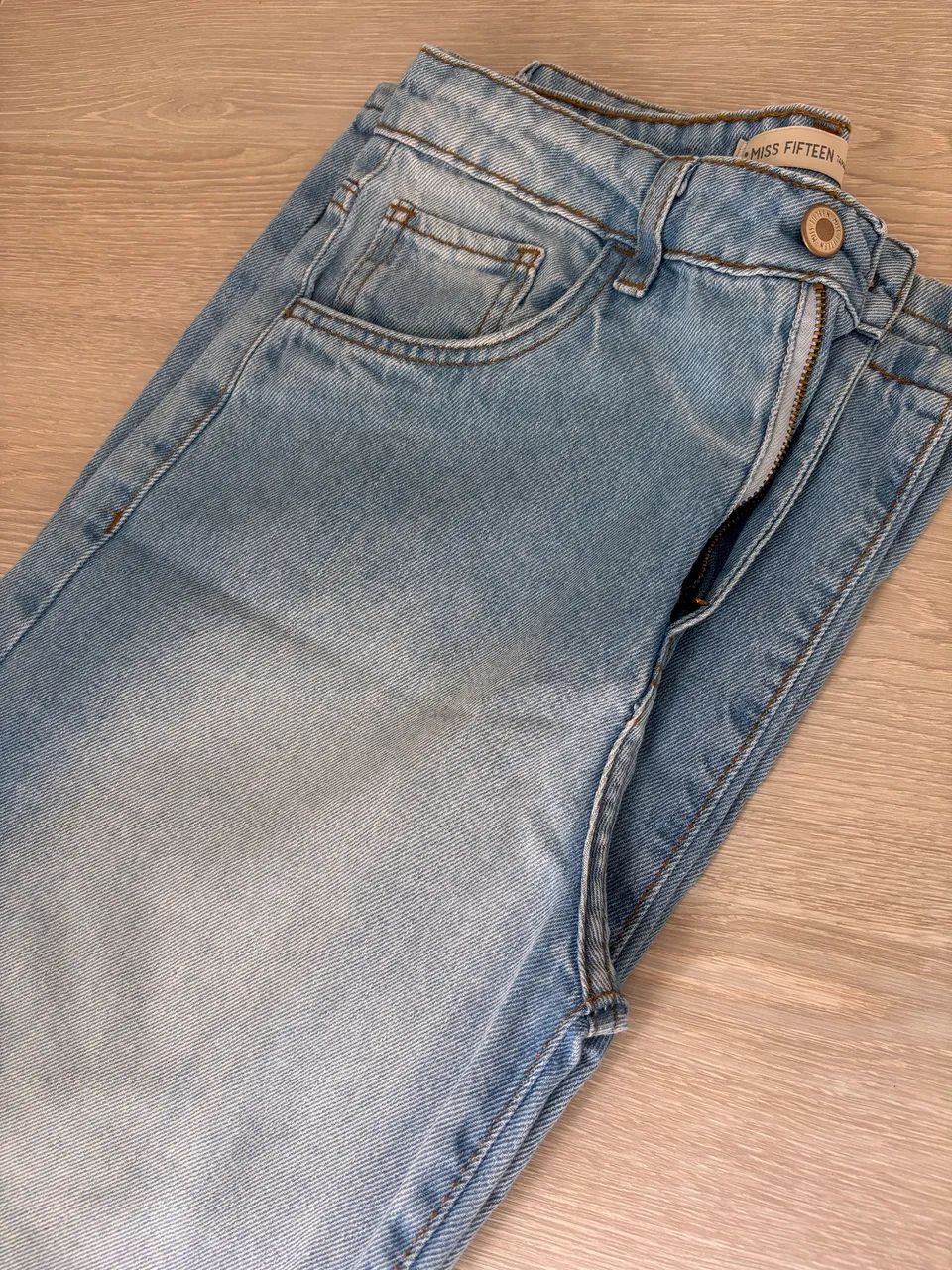 Calça jeans wide leg 12 anos 