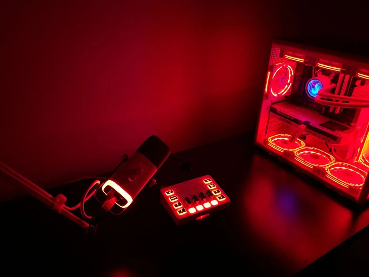 Microfone fifine + mixer + braço - Foto 2