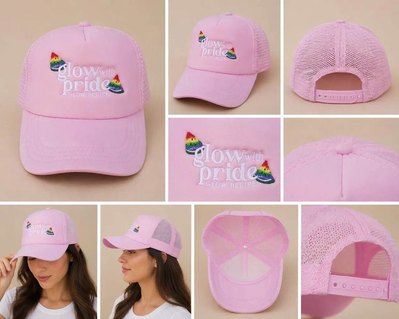 Boné Rosa Glow with Pride - Estilo, Atitude,Premium  - Foto 2