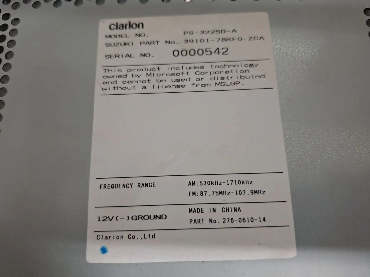 Áudio original Suzuki  - Foto 3
