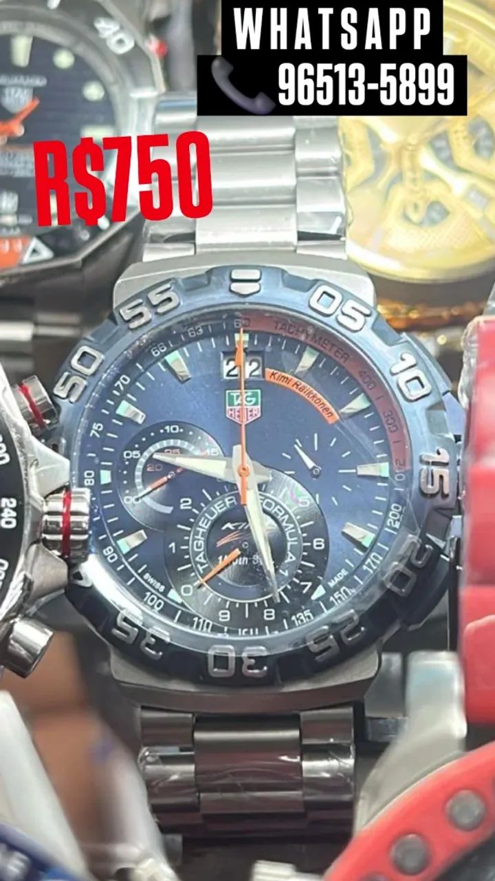 Relógio TAG HEUER FORMULA 1 MODELO KIMI RAIKKONEM (raridade)
