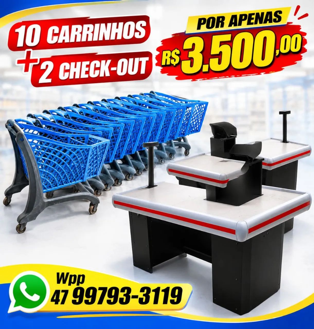 Carrinhos+ check-outs