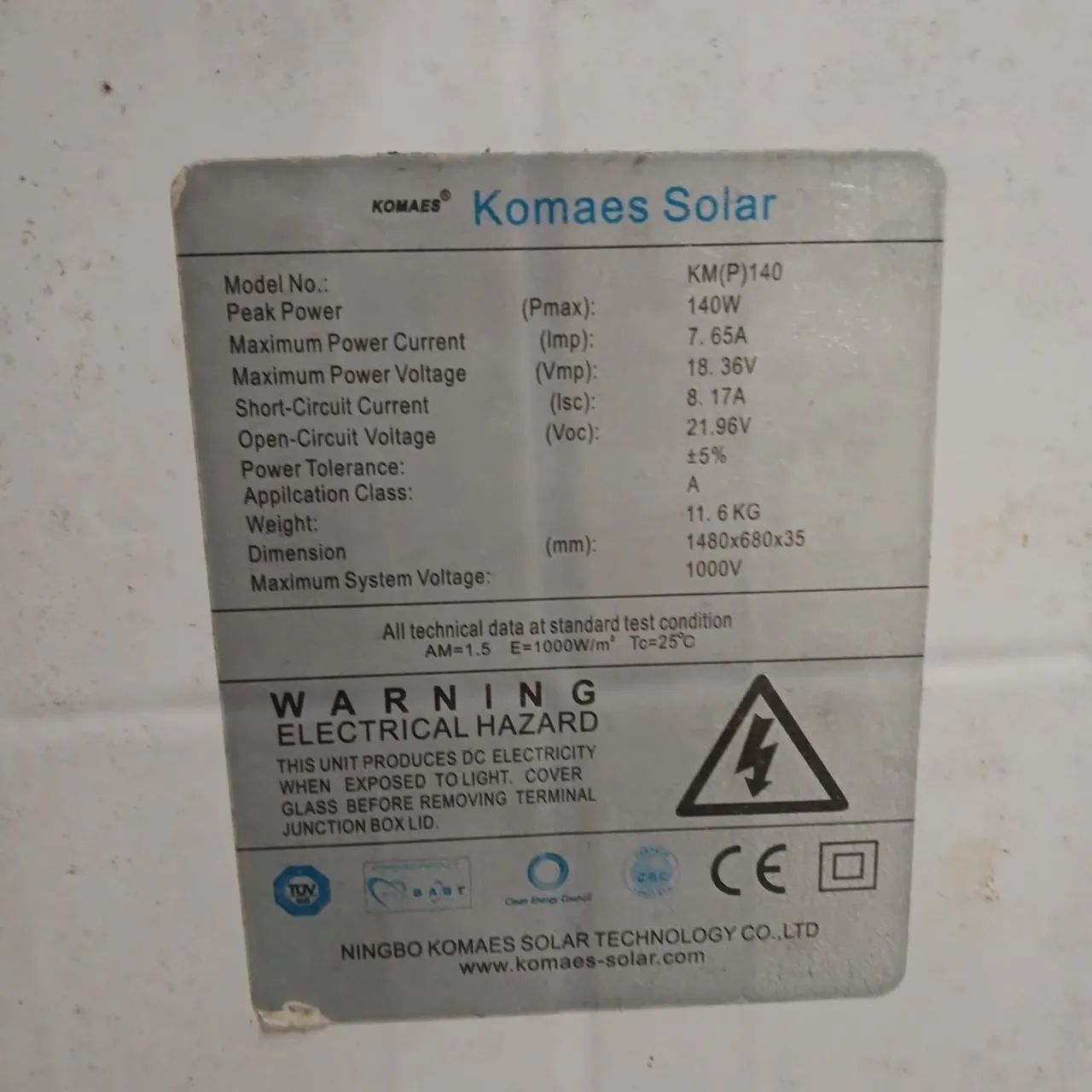 Placa Solar 140W. - Foto 2