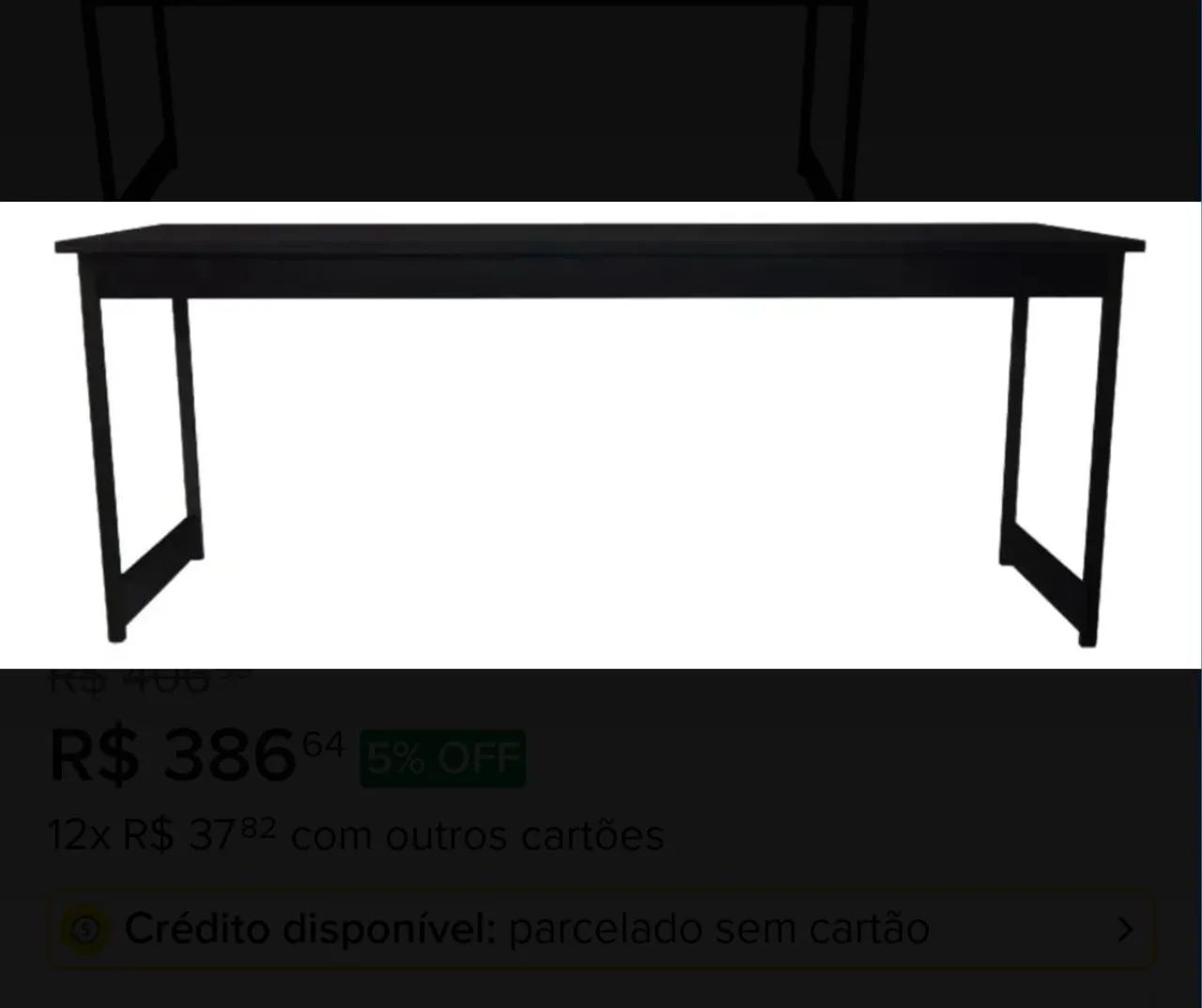 Escrivaninha Mesa Estilo Industrial 180cm