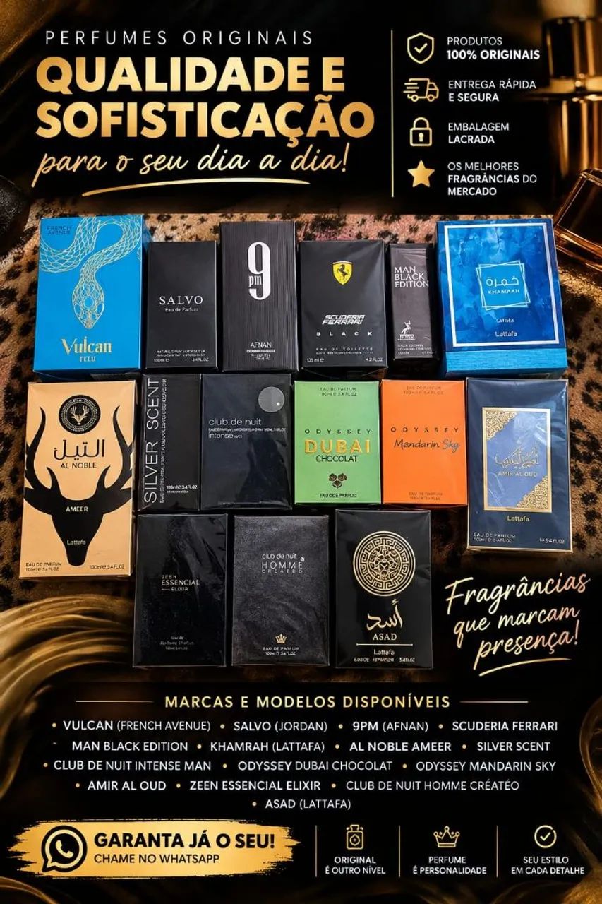 Perfumes Originais Importados e Árabe 