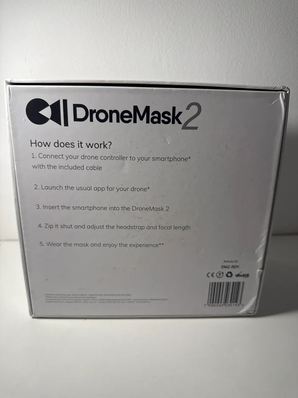 DroneMask 2 - Óculos FPV para Pilotagem de Drone | Excelente Estado - Foto 2