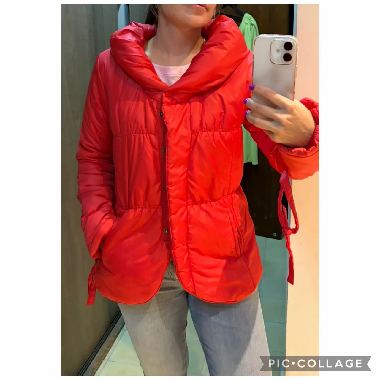 Jaqueta Puffer vermelha  - Foto 3