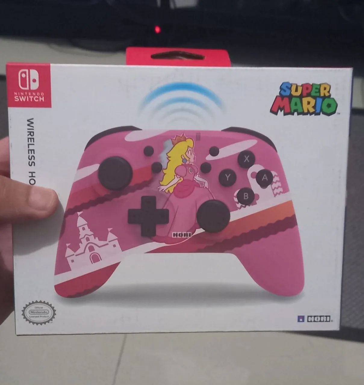 Controle Princesa Peach linha Hori - Switch 1 e 2