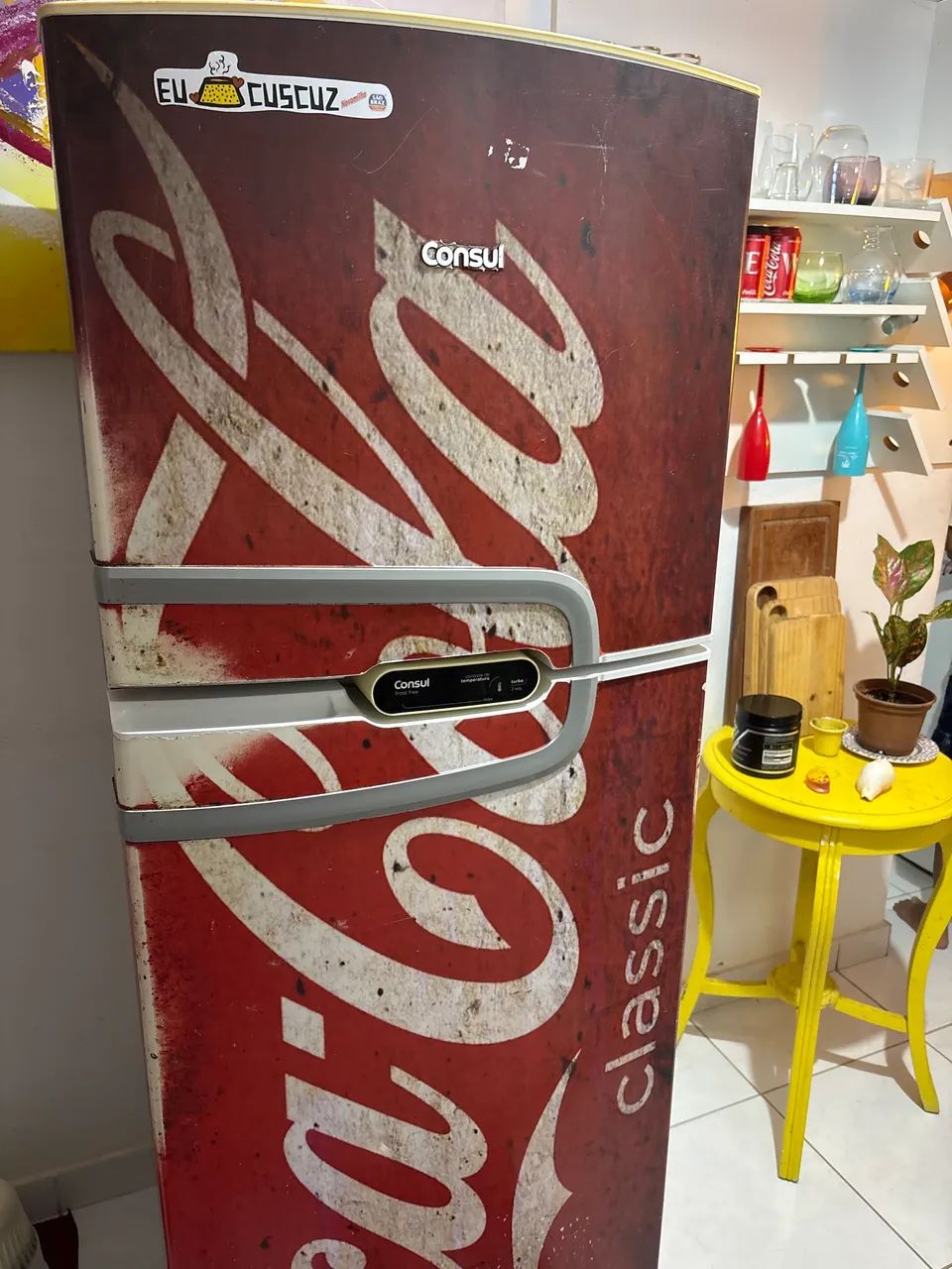 Geladeira consul coca cola 