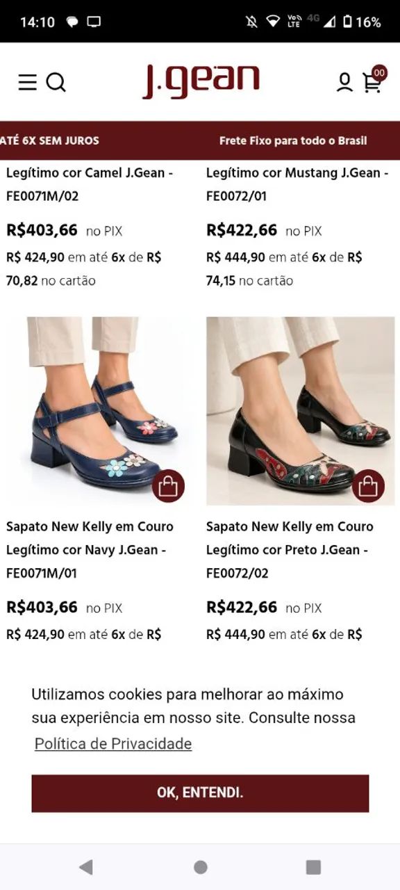 Sapatos. Couro legítimo 