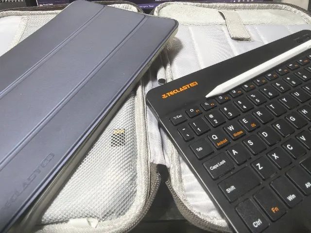 Tablet Teclast M50 Plus 128GB - Kit completo c/ teclado, capa, case e caneta (semi-novo) - Foto 3