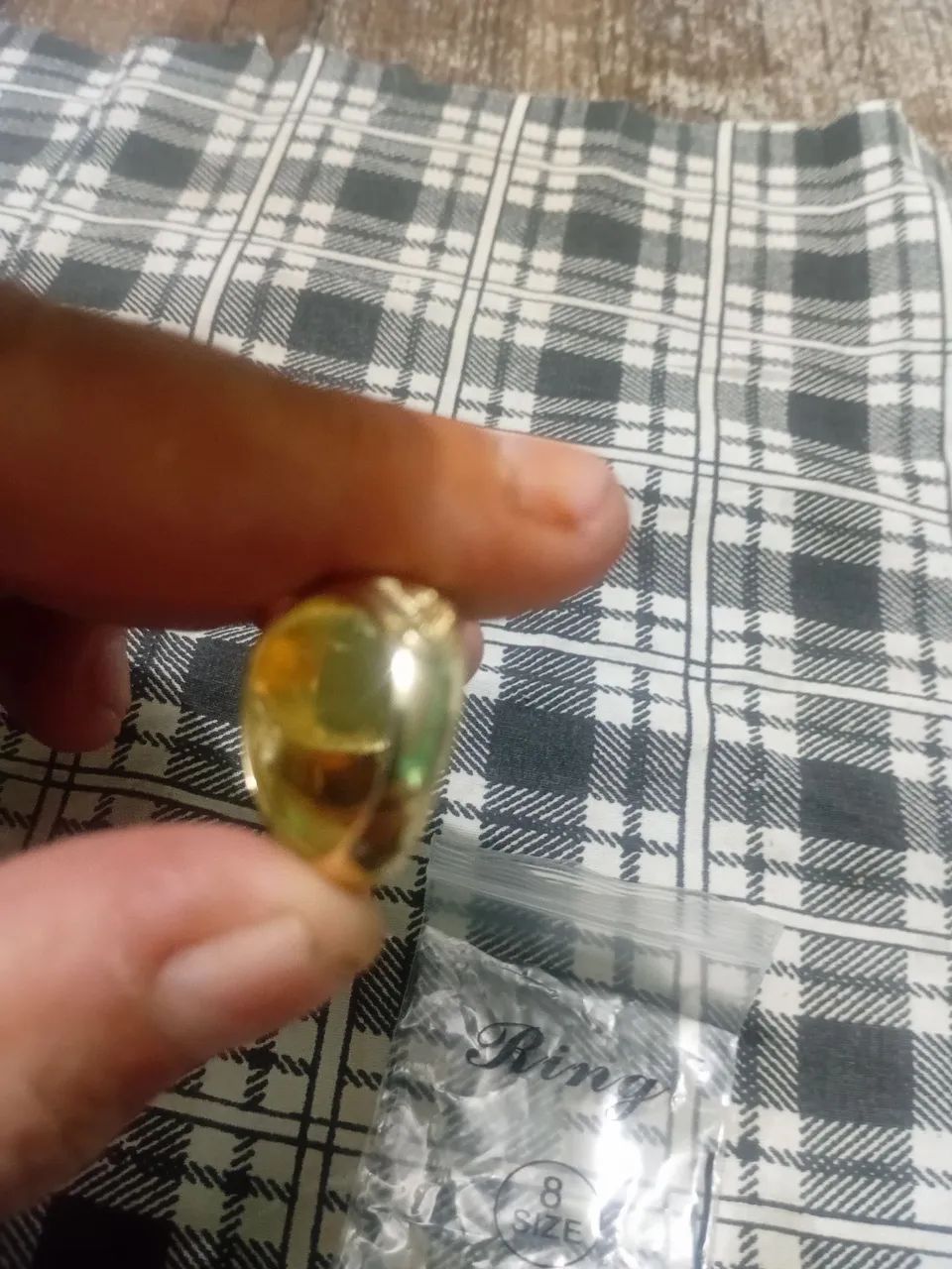 Anel masculino dourado*novo*! - Foto 5