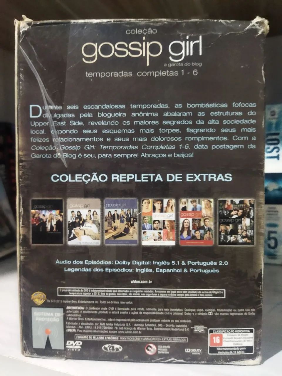 Box Gossip Girl 1 a 6 Temporada Série Completa em DVD - CDs, DVDs