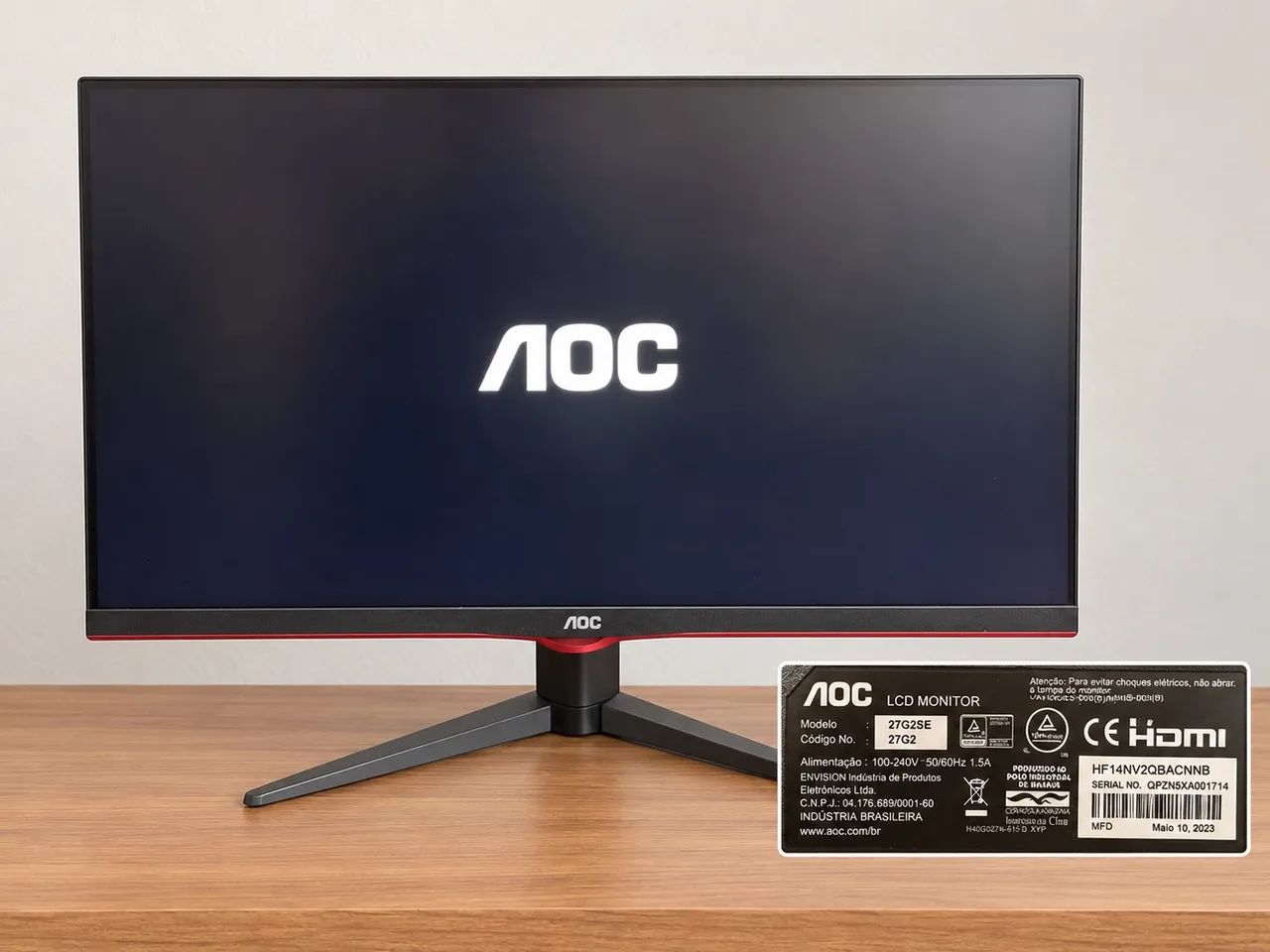 Monitor Gamer AOC 27G2SE - 27? | 165 Hz | Full HD  G2SE de 27 polegadas