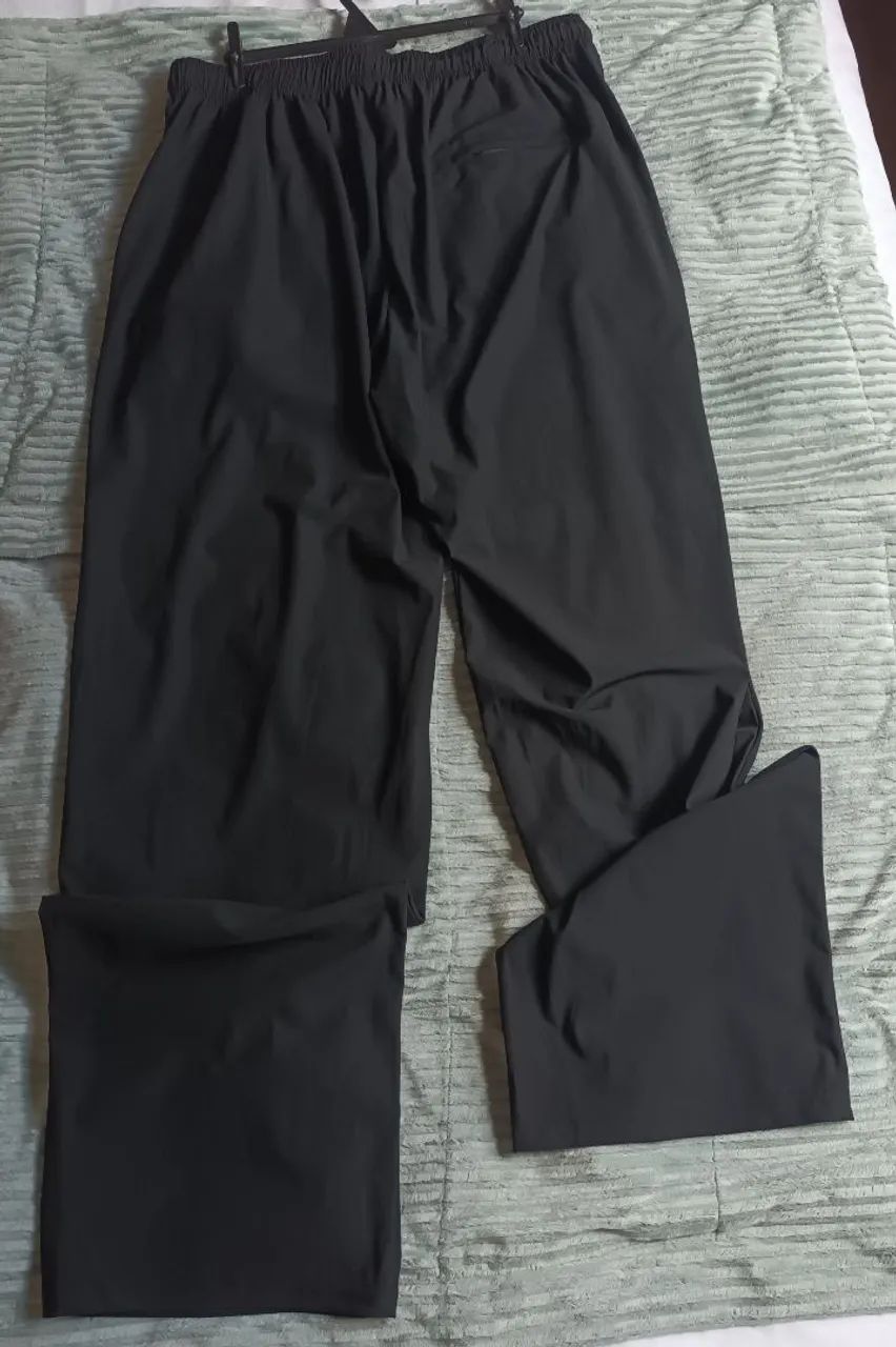 Calça masculina nova esportiva masculina preta com elastano  - Foto 4