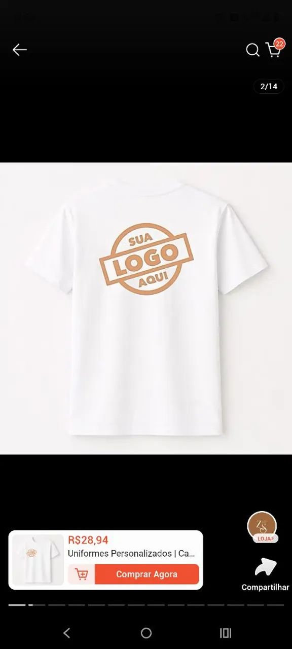 Camisa Menos e Mais
