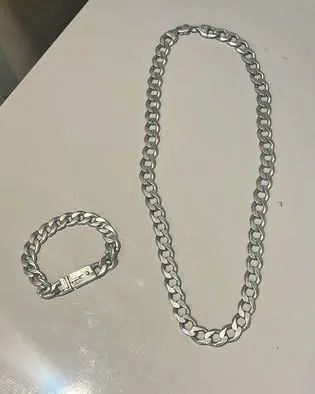 Corrente e pulseira de prata 925 - Foto 2