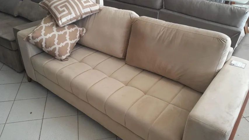 Sofá estilo boho - bege