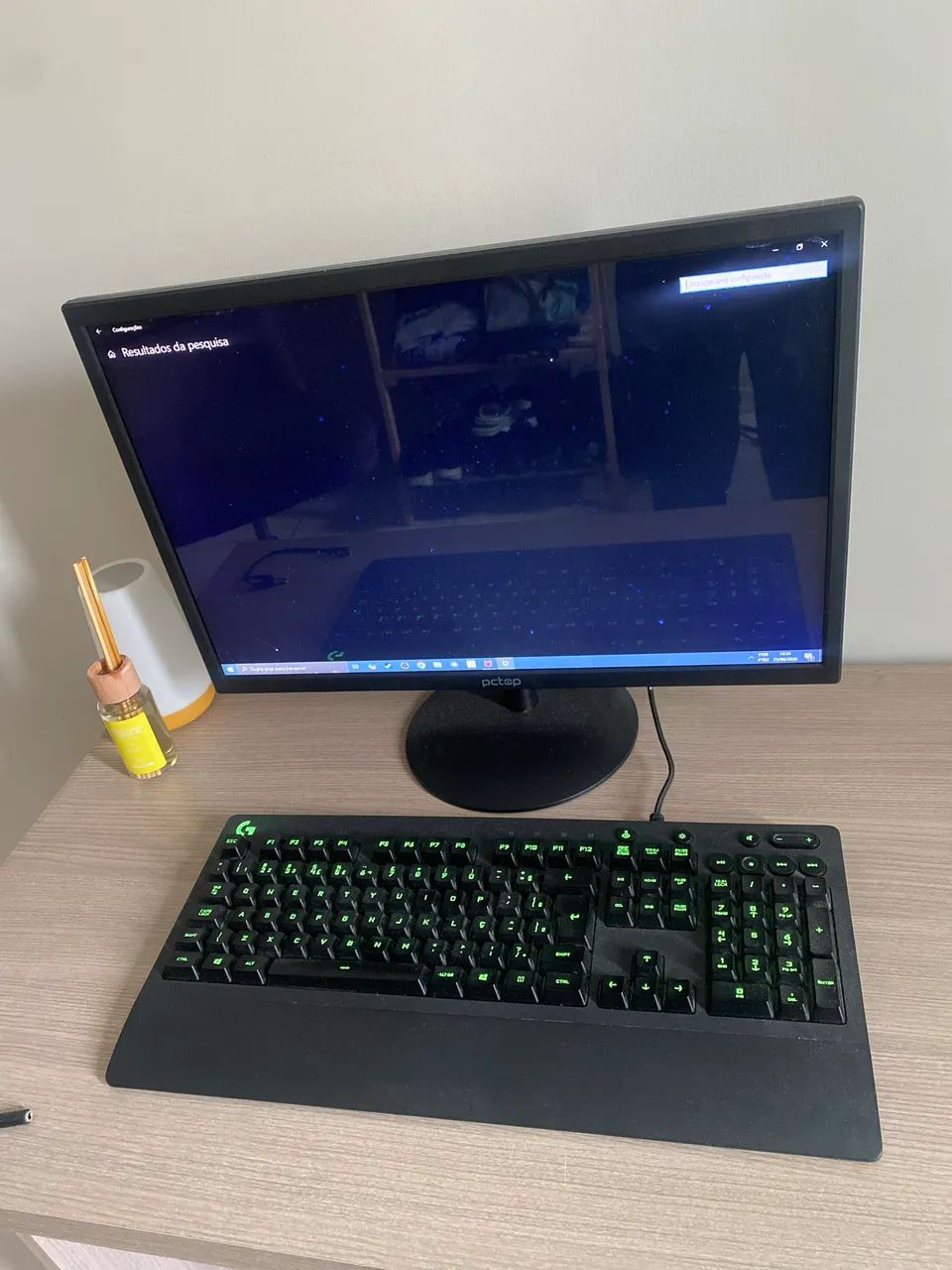 PC gamer + monitor + teclado gamer 