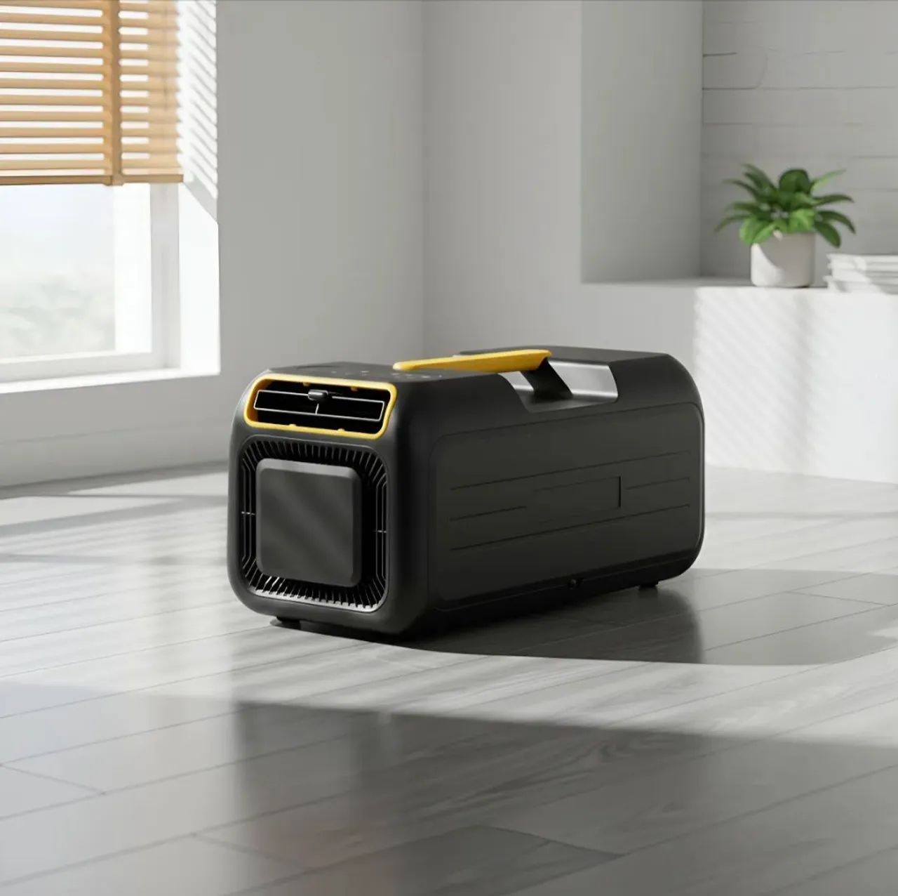 Ar Condicionado Portátil Com Função De Aquecimento- 1300w - Cor Preto - Foto 2