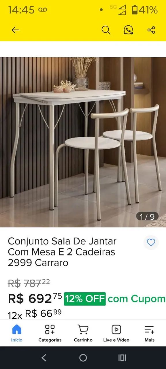 Mesa de cozinha pequena  - Foto 3