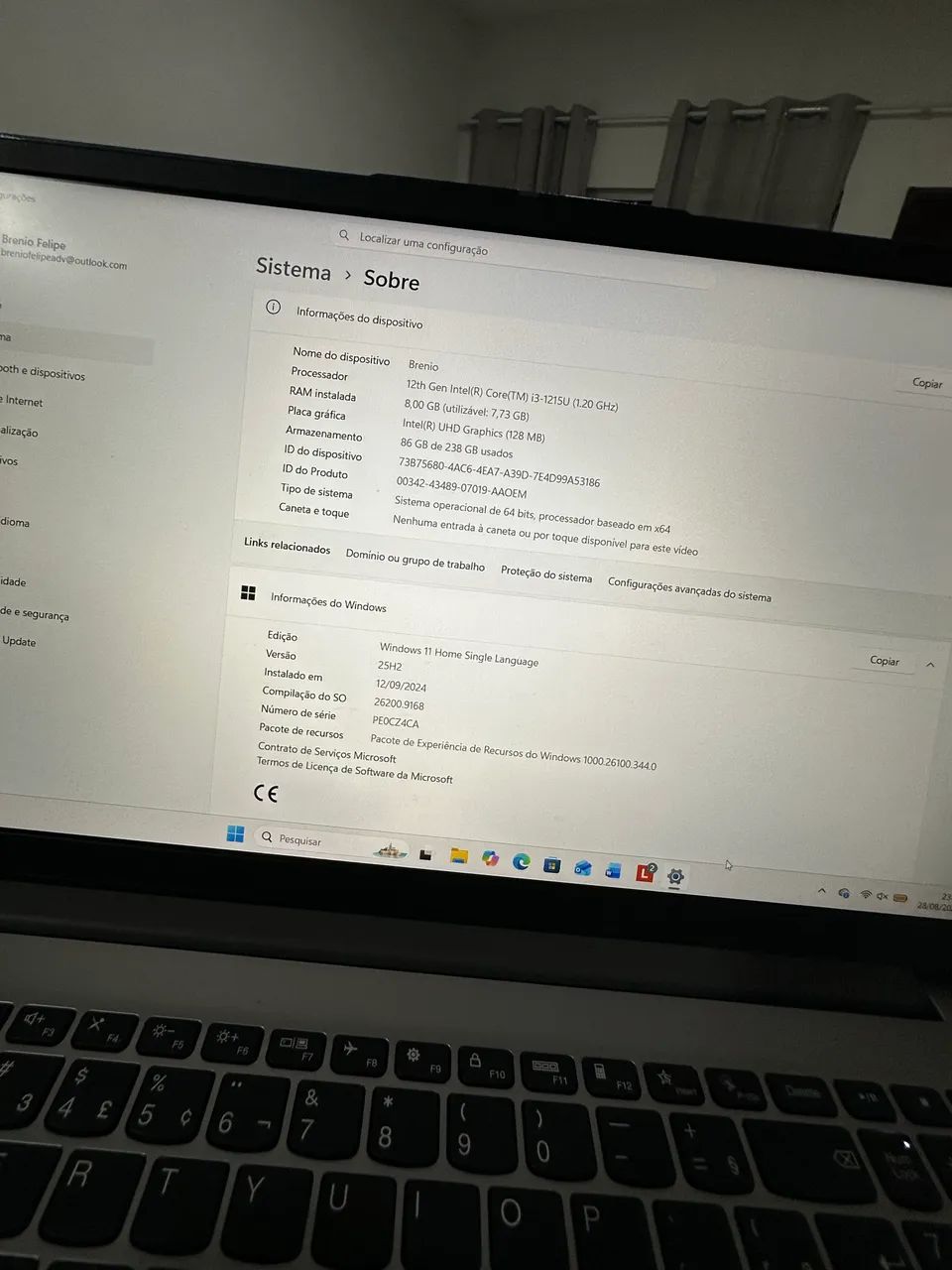 Lenovo IdeaPad 1 15IAU7 - Core i3 12ª Geração  - Foto 4