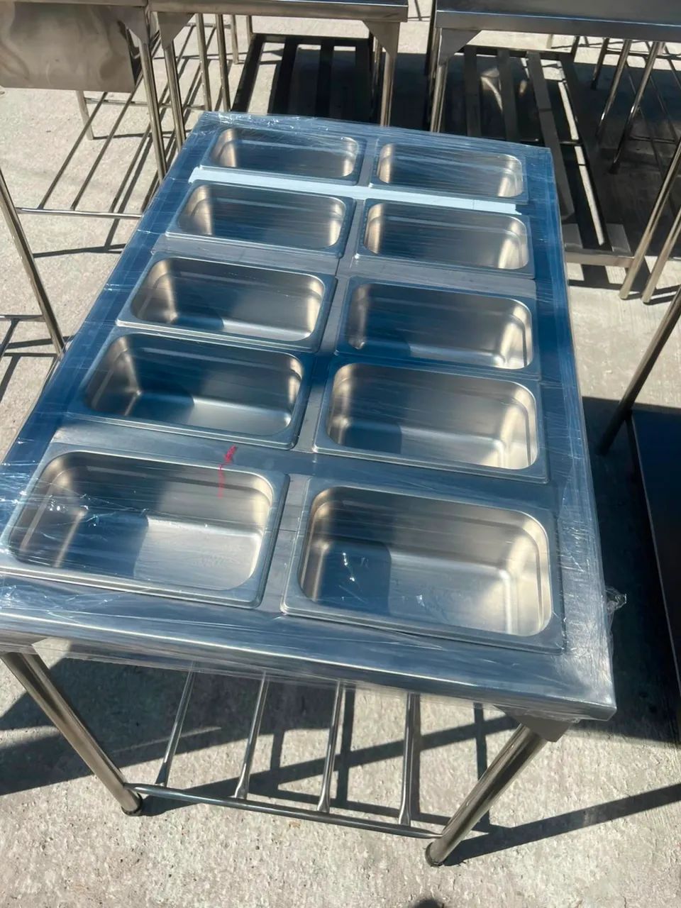 Mesa para restaurantes de inox