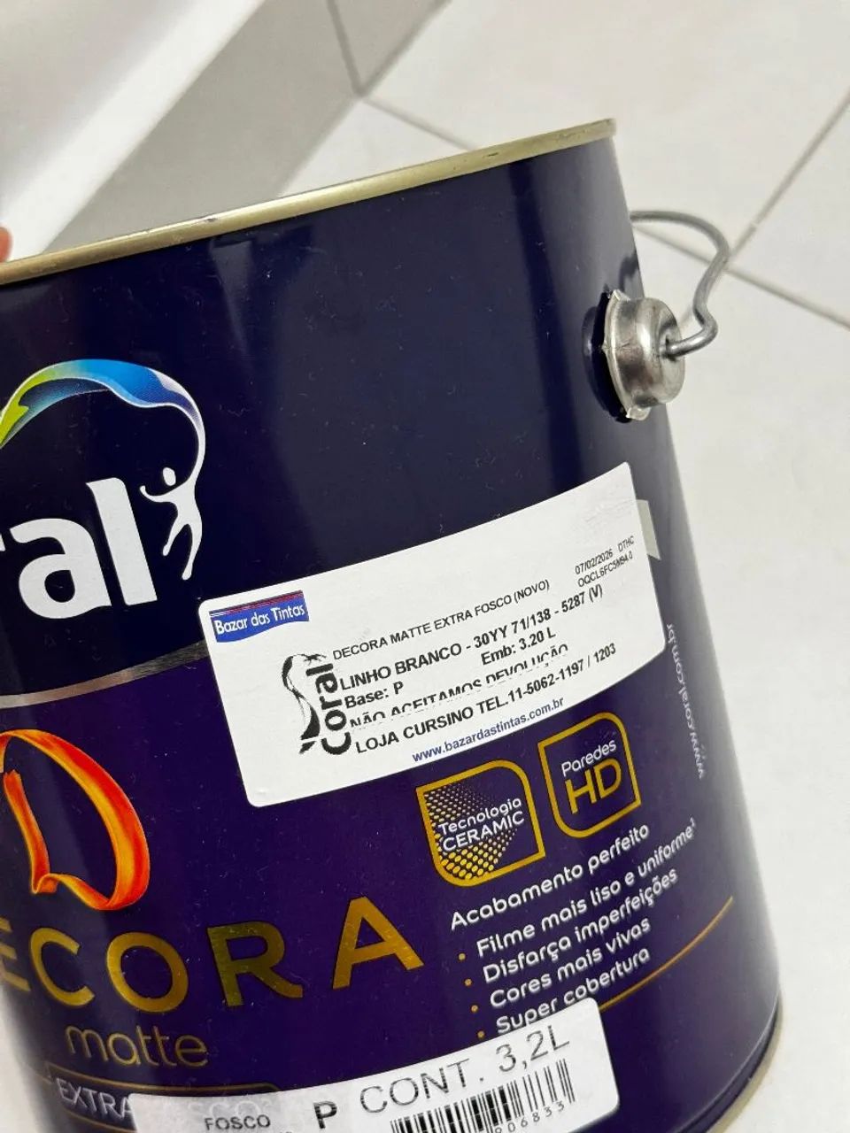 Tinta Coral Linho Branco