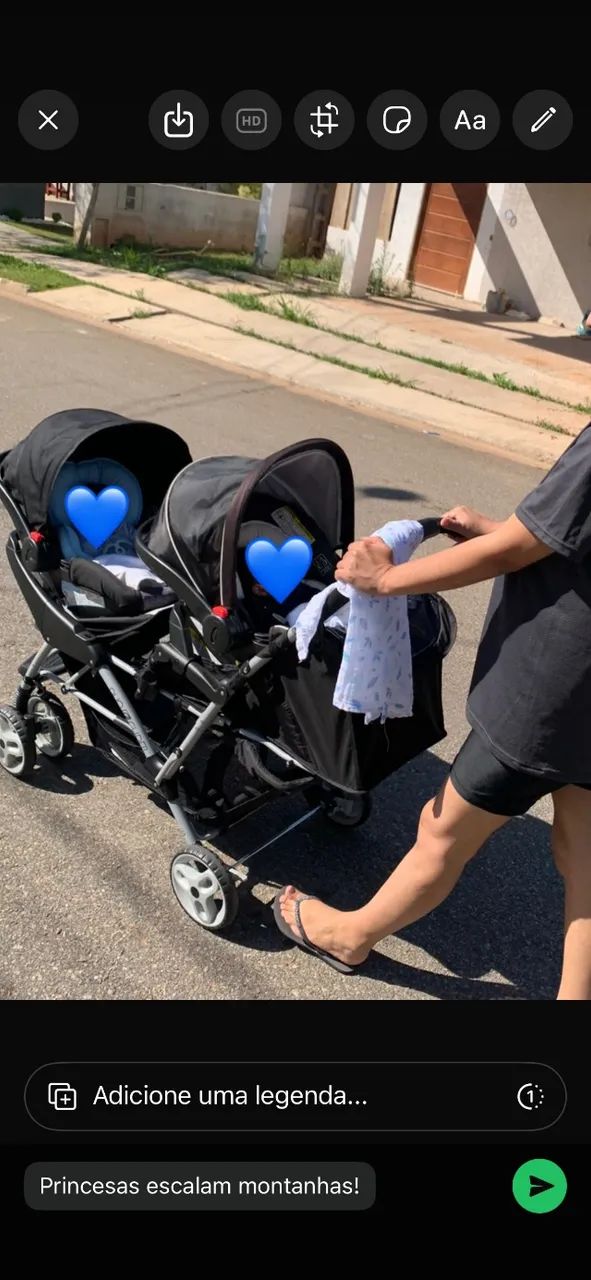 Carrinho de bebê Duplo (gêmeos) Graco Duoglider double stroller - Foto 3
