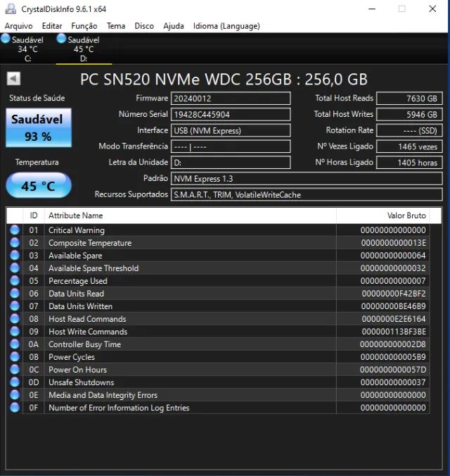SSD M2 NVMe 256gb Western Digital - Foto 3