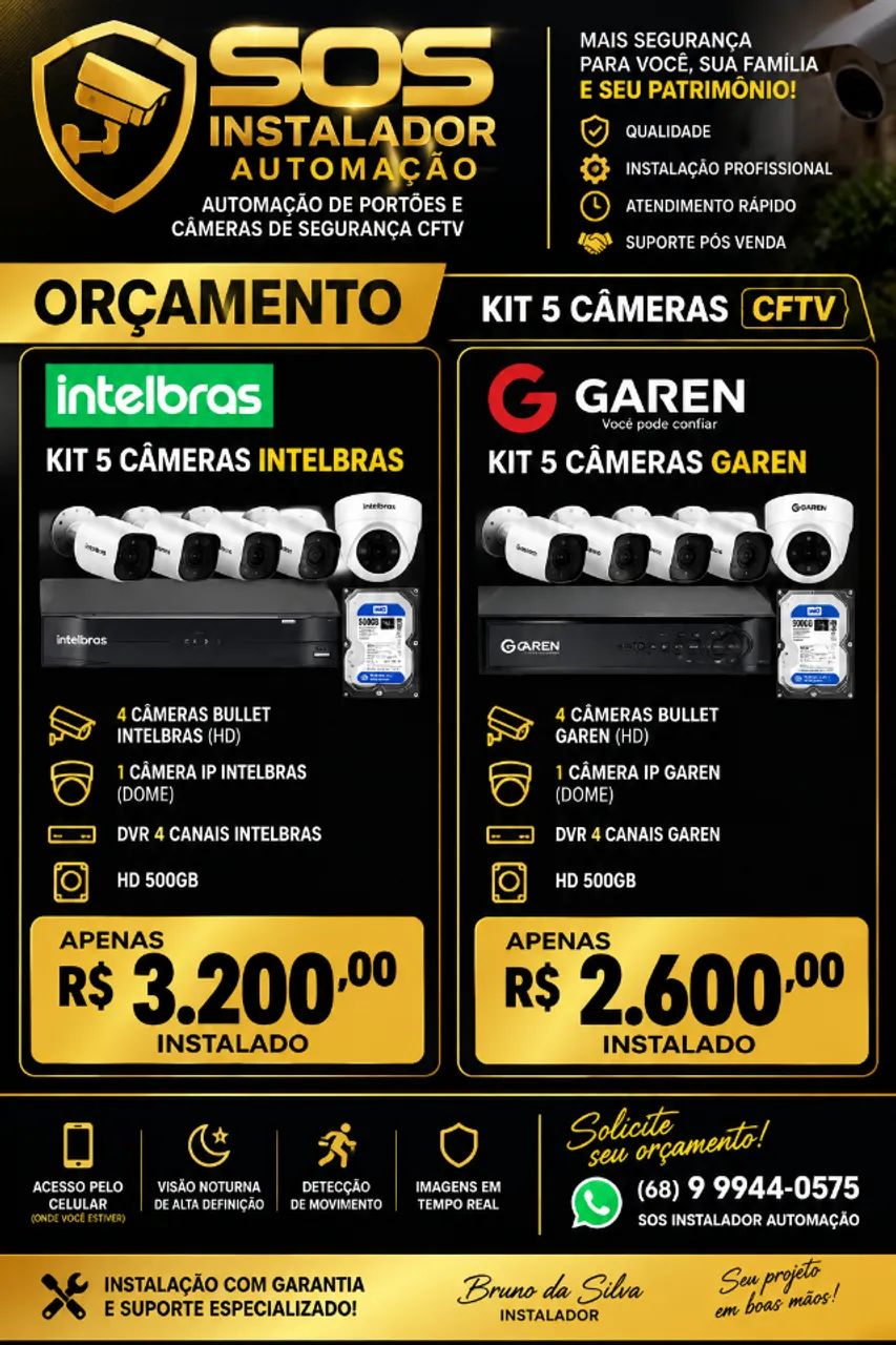 Motor portão câmeras de segurança  - Foto 5