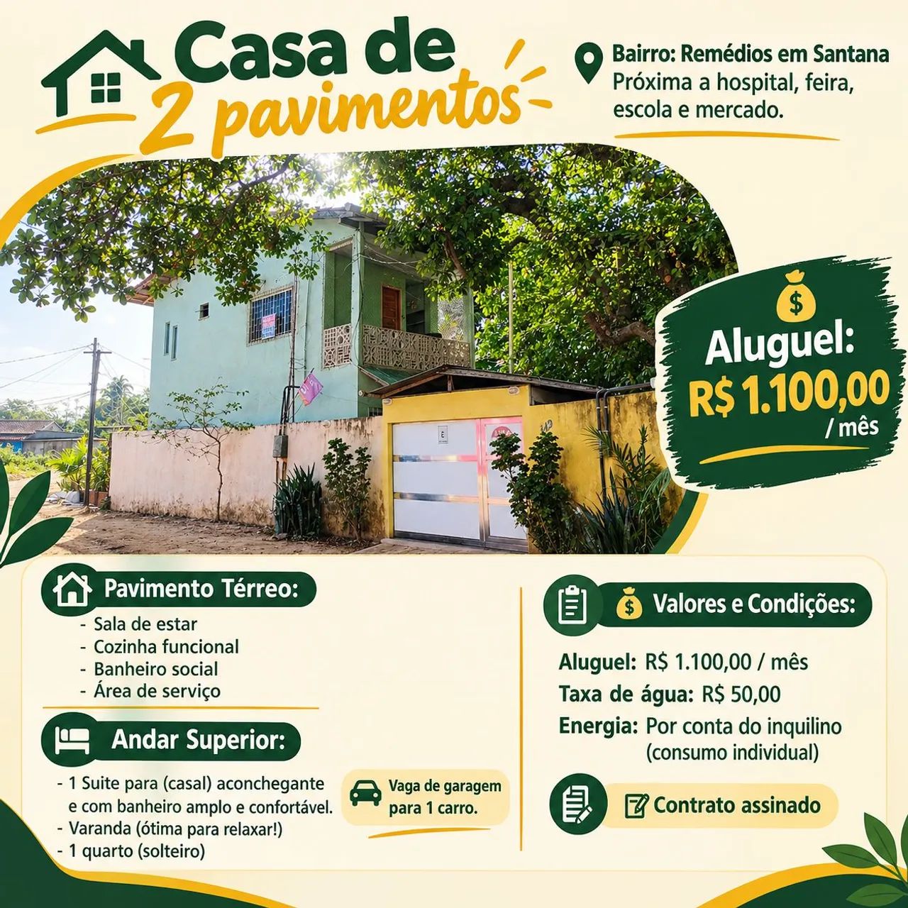 Casa 2 quartos em Santana