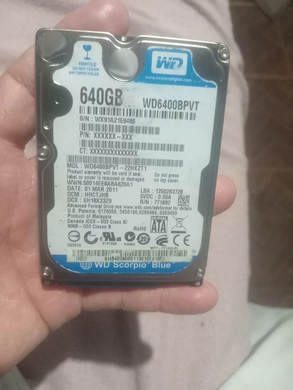 HD 640gb 