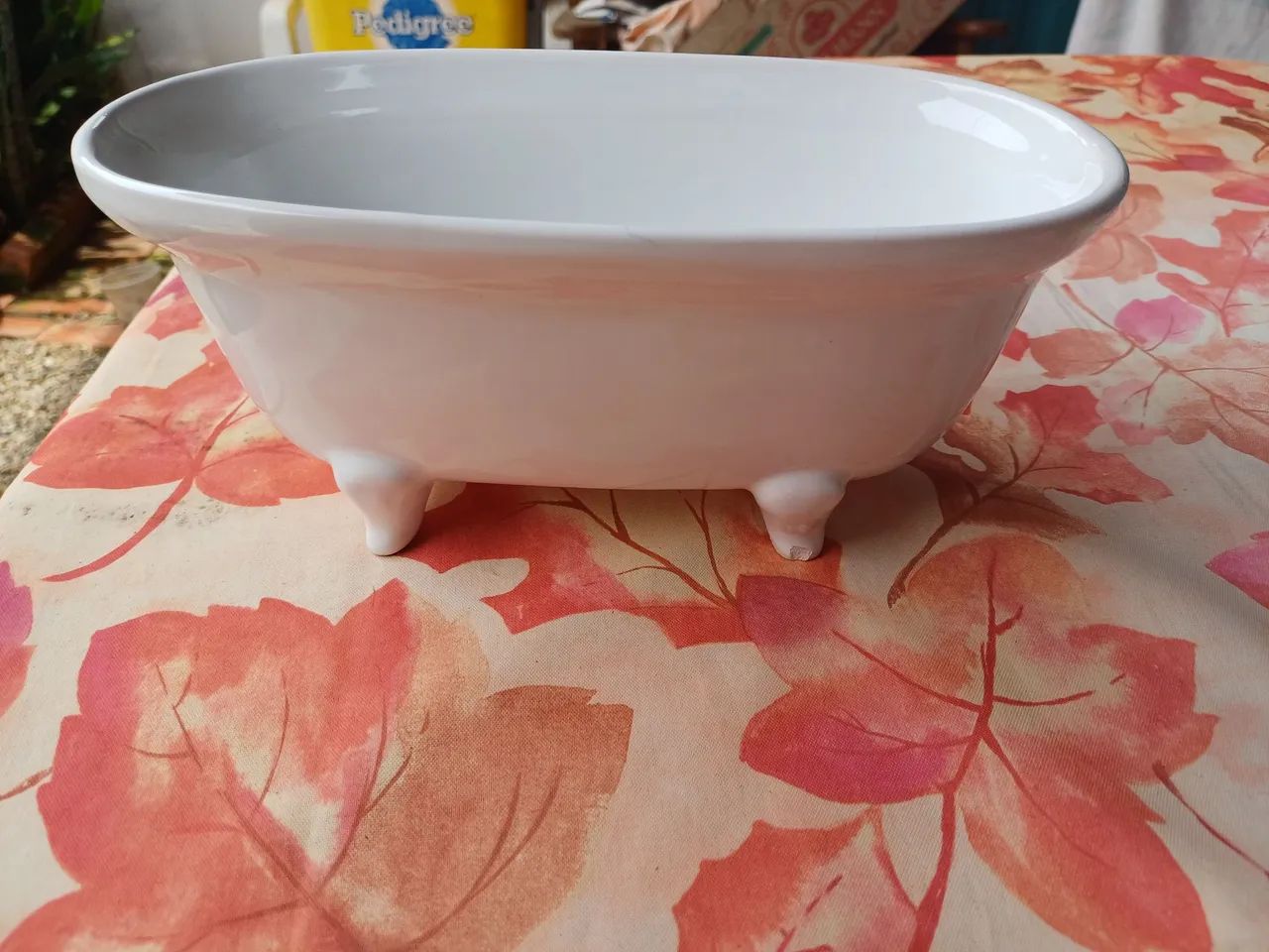 Mini banheira de louça decorativa - Foto 3