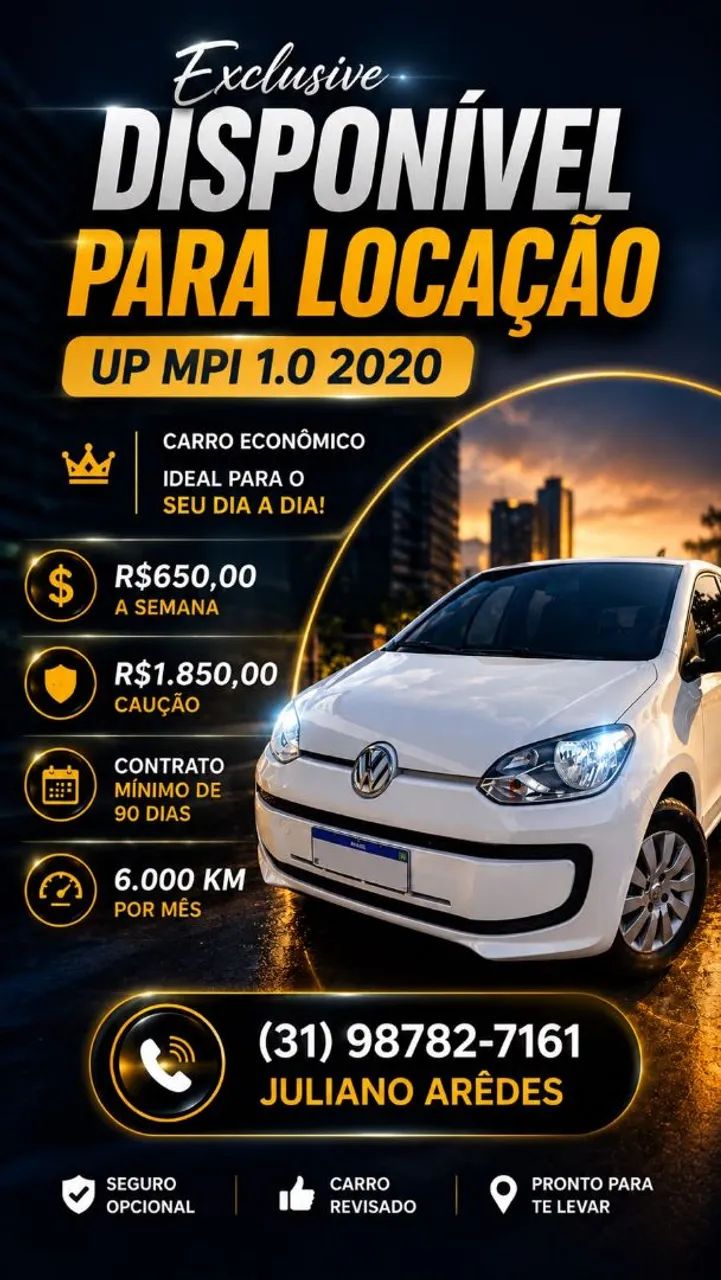 Alugo VW UP MPI 1.0 2020 Branco