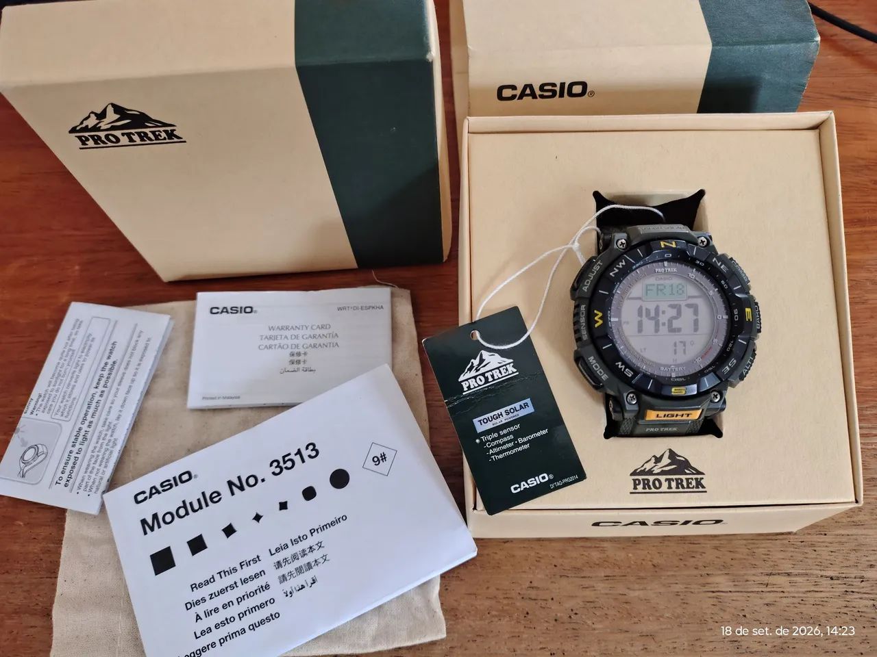 Relógio Casio protrek prg340/7 novo 