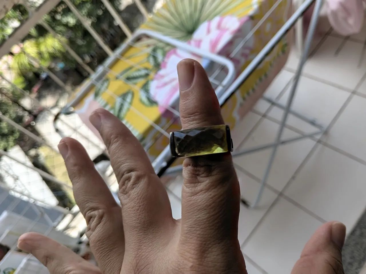 Anel em prata tamanho 18 - Foto 2