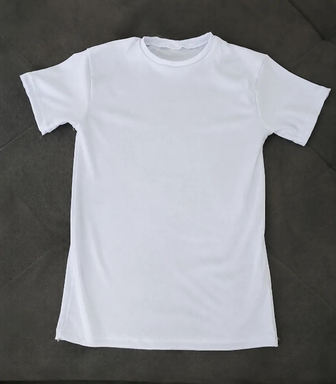 Camiseta Canelada Branca - Tam. M