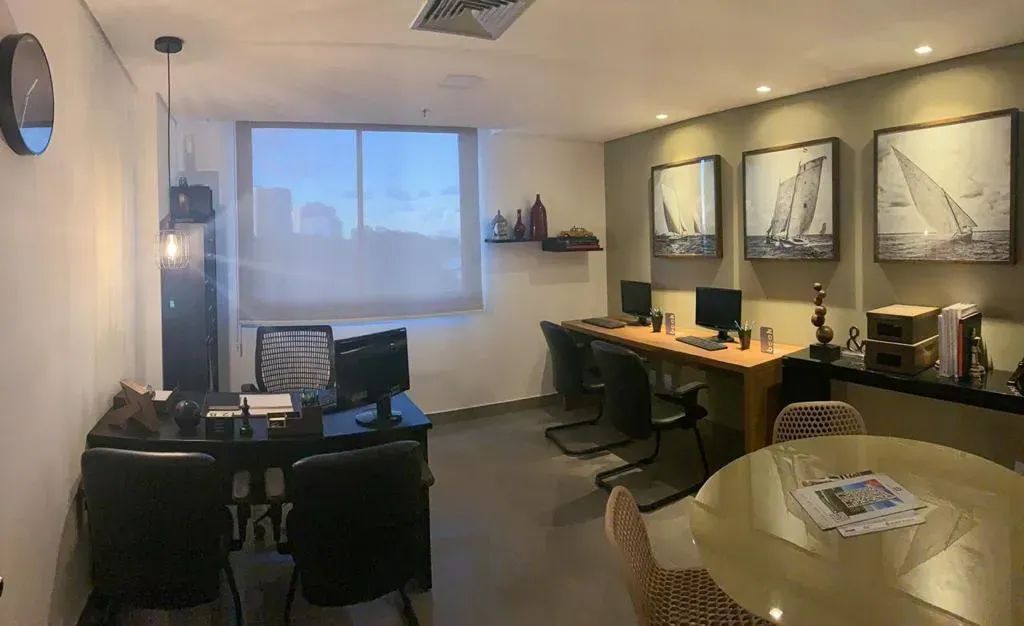 Excelente sala - nascente - 28m2 - andar alto - banheiro e vaga privativa! - Foto 9