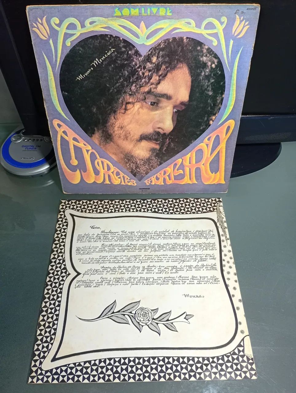 LP MORAES MOREIRA Cara E Coração 1977 Com Encarte - Foto 5