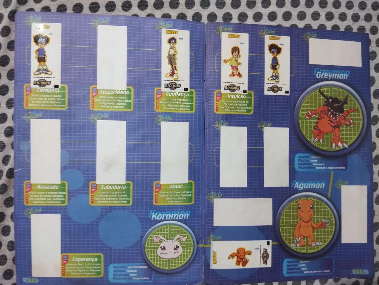Álbum Digimon buzzy - Foto 2