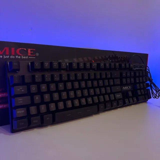 TECLADO COM FIO RGB - FAÇO ENTREGA