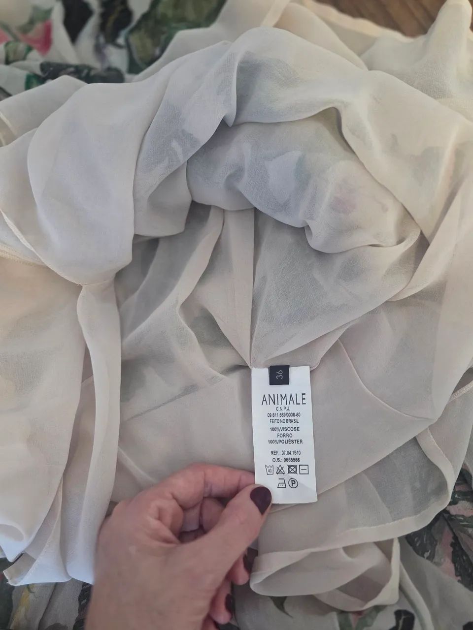 Vestido Animale. Tamanho 36.  - Foto 4