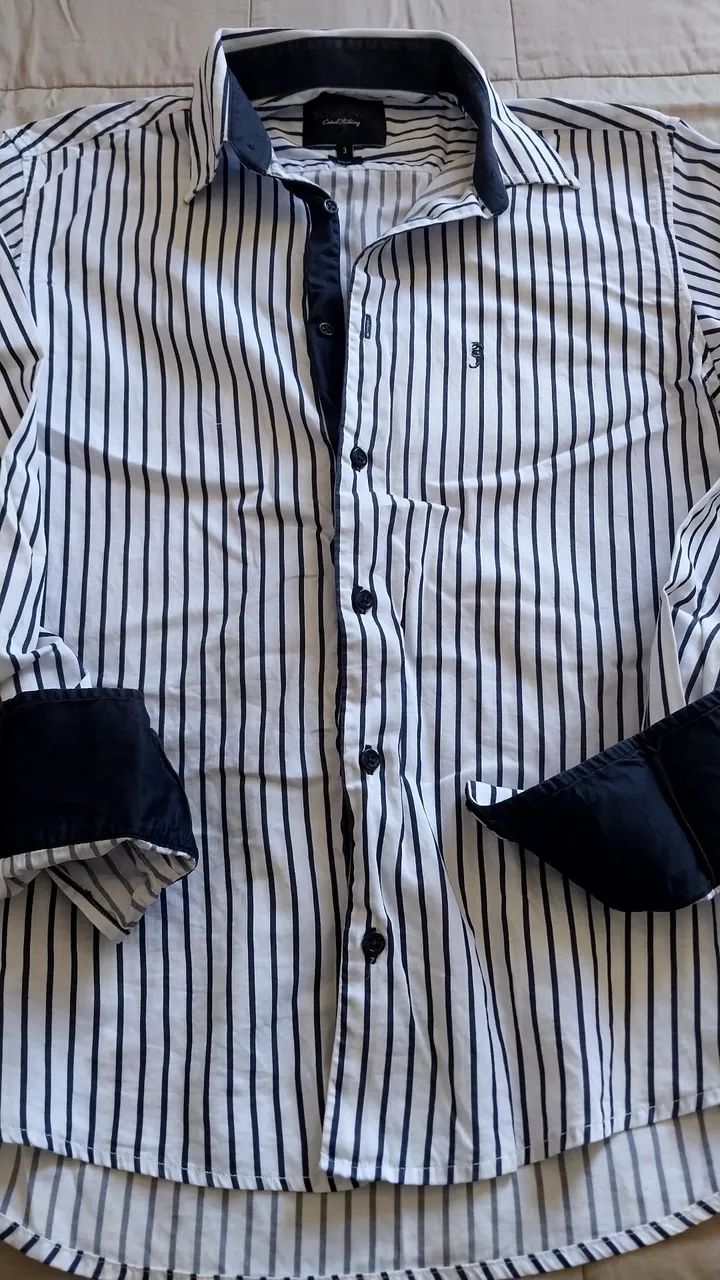 Camisa masculina slim fit - Foto 4