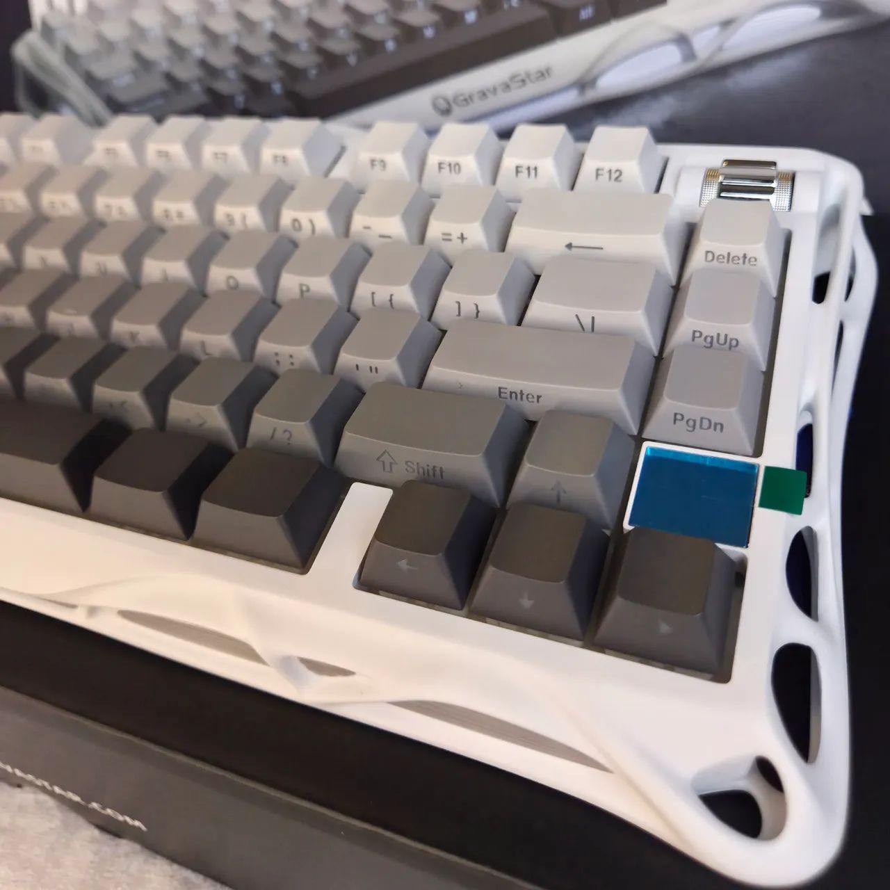 Teclado GravaStar Mercury k1 Gradient White - NOVO - Foto 3