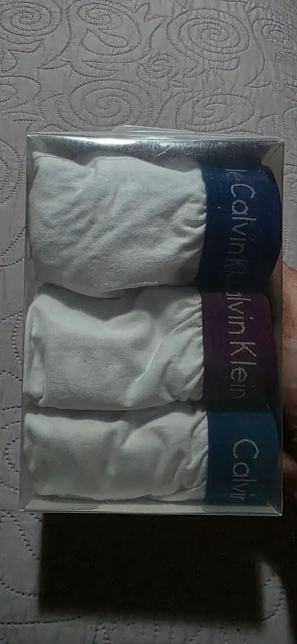 Combo 3 Cuecas Slips Calvin Klein