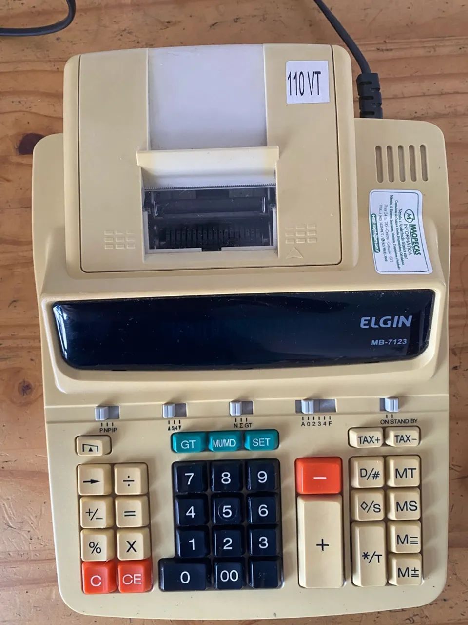 Calculadora com Impressora Elgin MB-7123 12 Dígitos