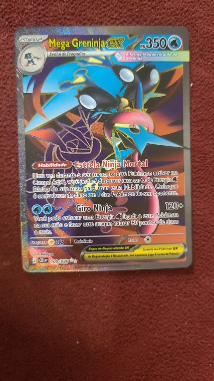 Vendo carta pokémon tcg mega greninja 