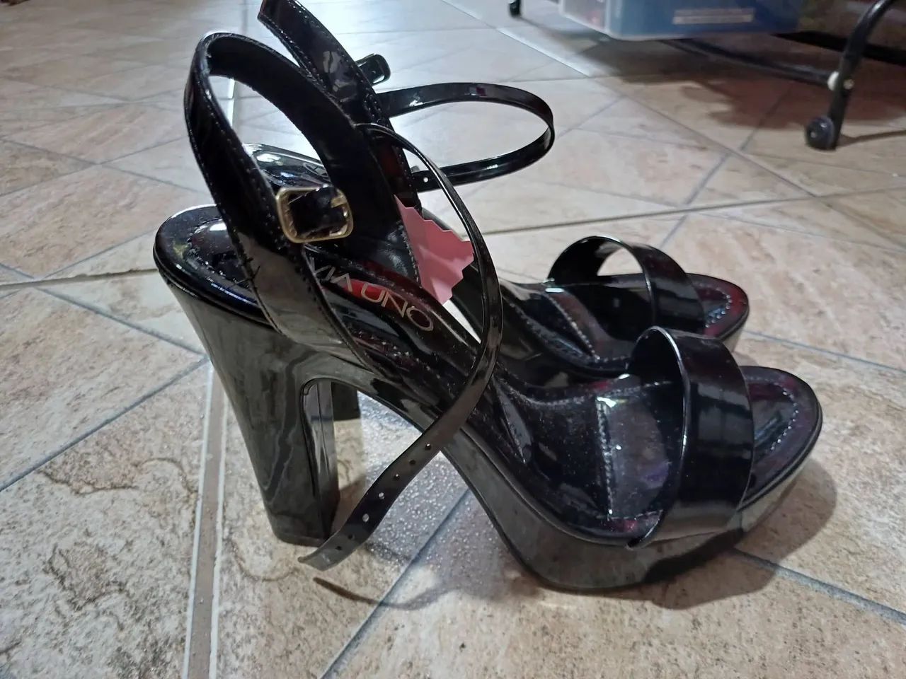 Sandália salto Via Uno  - Foto 2