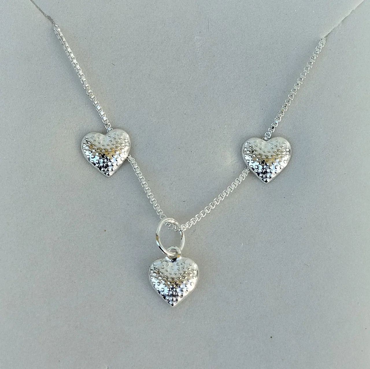 Conjunto de Prata 925 coração 